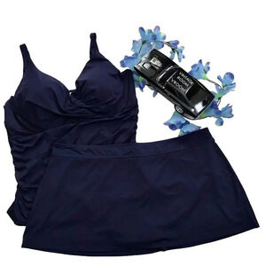 Anne Cole NWT 2 Piece Swimwear Women 24W